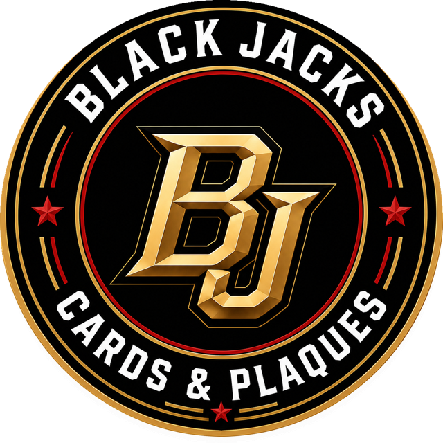 Black Jacks Cards & Plaques